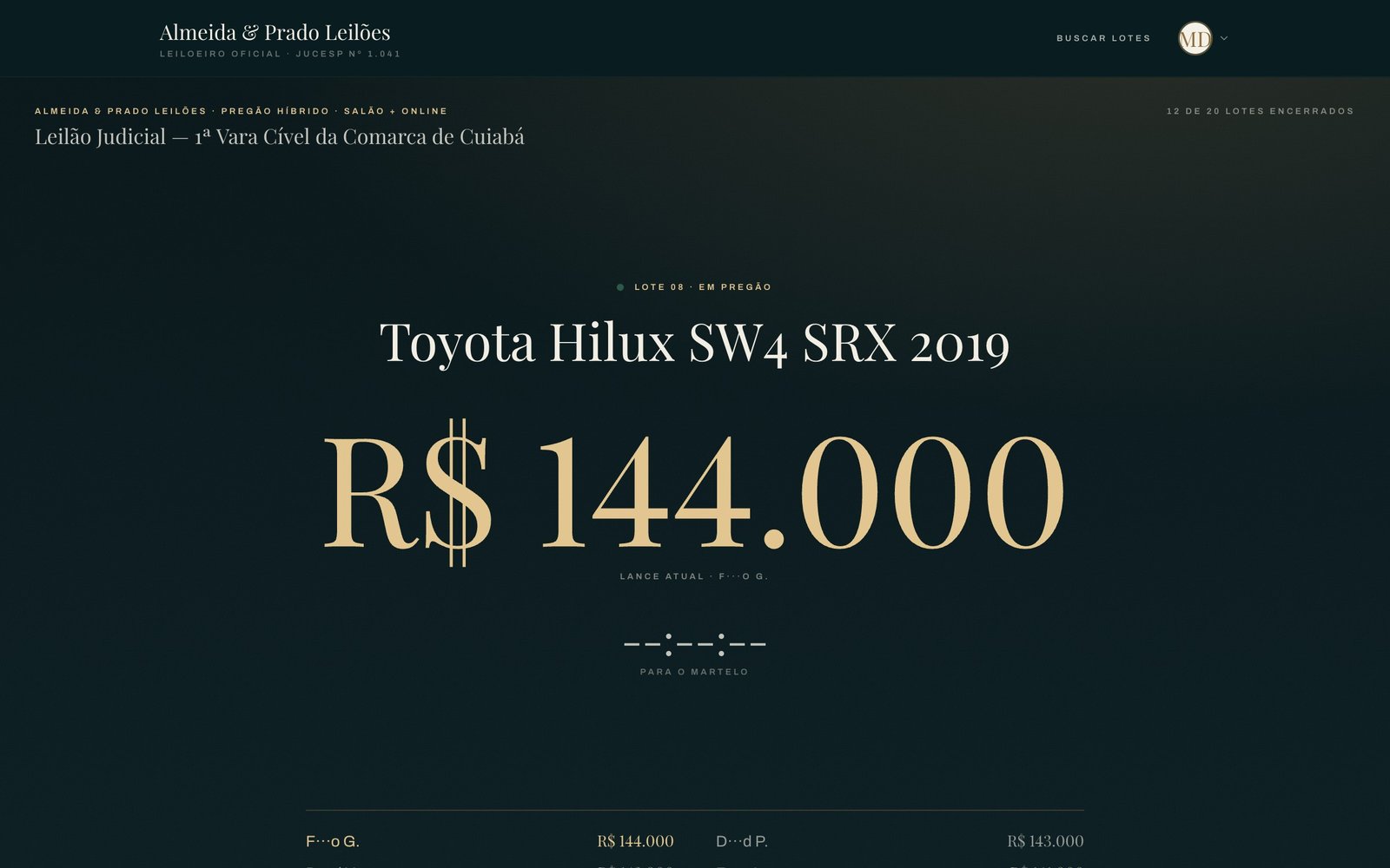 Híbrido — O arrematante